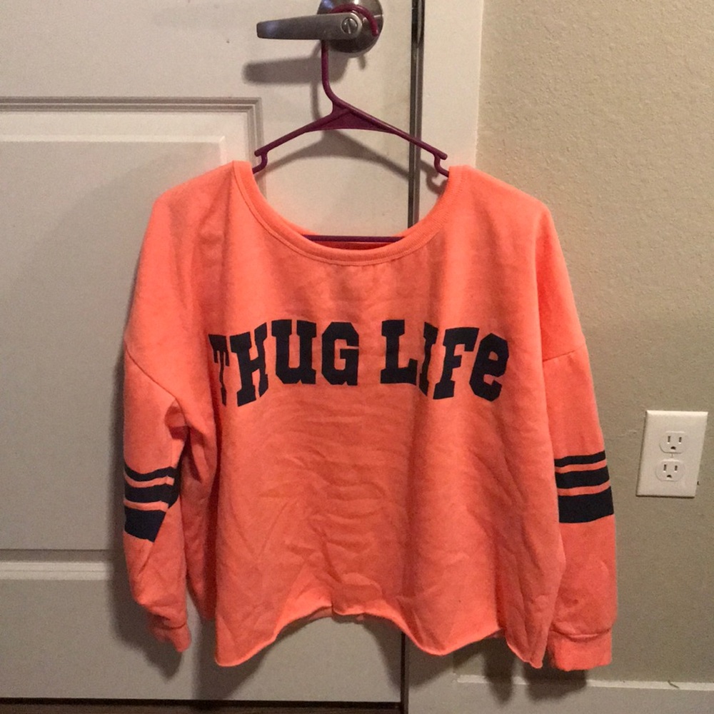 Thug Life Cropped sweater
